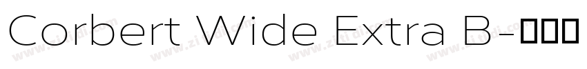 Corbert Wide Extra B字体转换